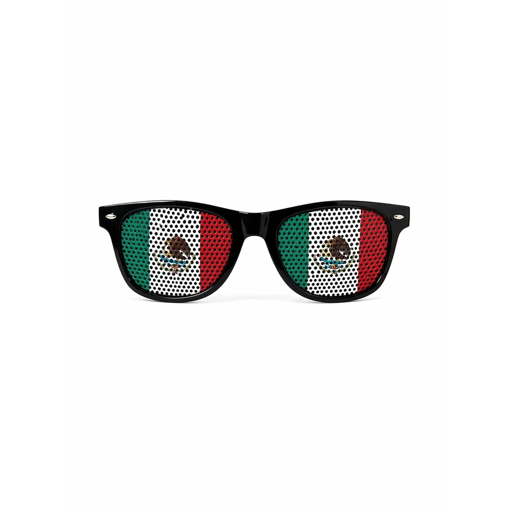 Mexico Flag Sunglasses, UV400 Protection, Unisex Novelty Glasses for Soccer Fans